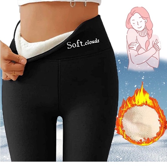 Soft clouds fleece leggings - Picture 3 of 3